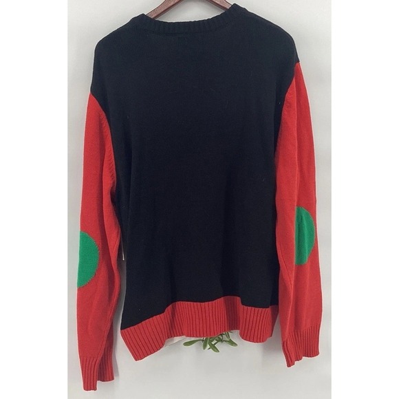 Spencers Kiss Me Under The Mistletoe LIGHT UP Ugly Christmas Sweater SZ XXL - Picture 4 of 8